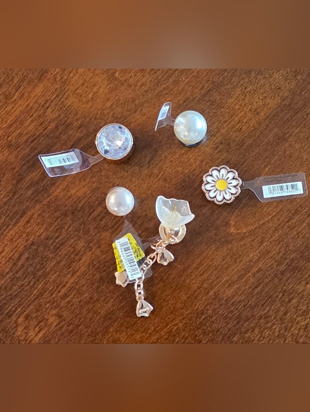 Crocs Shoes Charms Pearls Daisy's & Blink Lot Of 5 New